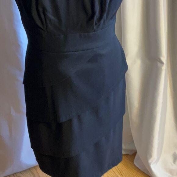 Black sleeveless dress with jeweled neckline in size 10 by CONNECTED APPAREL - Picture 5 of 12